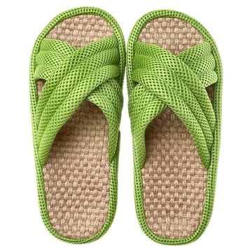 日式交叉拖鞋 四季  綠色  S 250mm  1雙