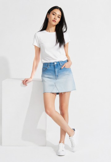 Levi’s® 牛仔裙 Performance Cool 牛仔短裙 撞色牛仔裙 涼感牛仔裙 涼感褲 熱賣單品