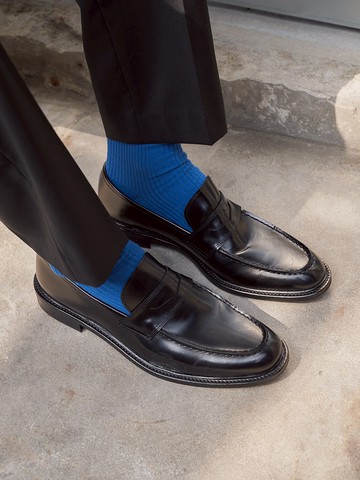 [MEN] Vincent Leather Loafer_Black