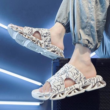 拖鞋男2023新款夏季外穿居家軟底踩屎感一字拖男士防滑防臭涼拖鞋