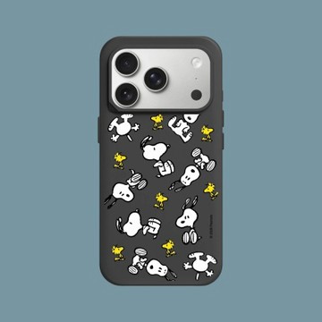 犀牛盾 iPhone 15/16/17/18系列 SolidX MagSafe兼容 強化吸震緩衝防摔磁吸手機殼/Snoopy史努比-滿天飛