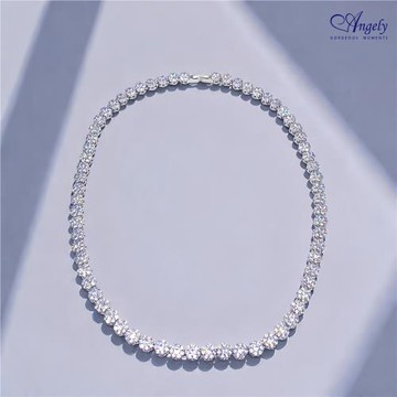 【Angely專櫃】頂級奢華滿鑽大套鍊