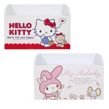 小禮堂 Sanrio 三麗鷗 壁掛面紙盒 Kitty 美樂蒂