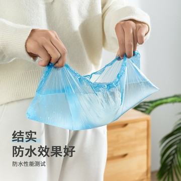 一次性鞋套無紡布家用加厚室內防水耐磨防滑機房學生待客塑料腳套