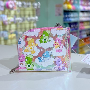 日本 CARE BEARS 彩虹熊 愛心小熊 睡衣熊 迷你 防水 零錢包 收納袋 /預購