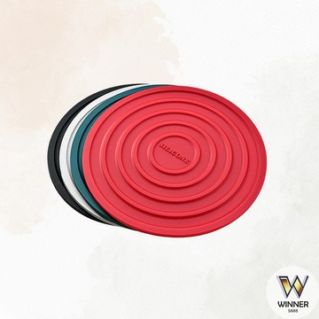 同心圓隔熱墊系列【Winner】圓形隔熱墊 鍋墊 矽膠墊 耐熱墊 隔熱墊 止滑墊 矽膠隔熱墊 防燙墊 隔熱墊收納座
