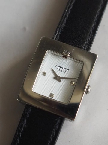HERMÈS Belt Watch 愛馬仕 皮帶錶 銀色 黑色 白色 棕色 藍牛仔色 復古精品
