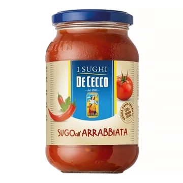DE CECCO 得科 蕃茄香料義大利麵醬 辣味  米其林三星主廚 Heinz Beck 特調配方  400g  1罐