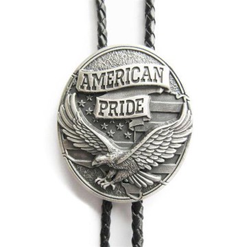 【米蘭精品】Bolo tie波洛領帶-鍍厚銀經典美國元素老鷹榮耀美式領帶男配件74gx43