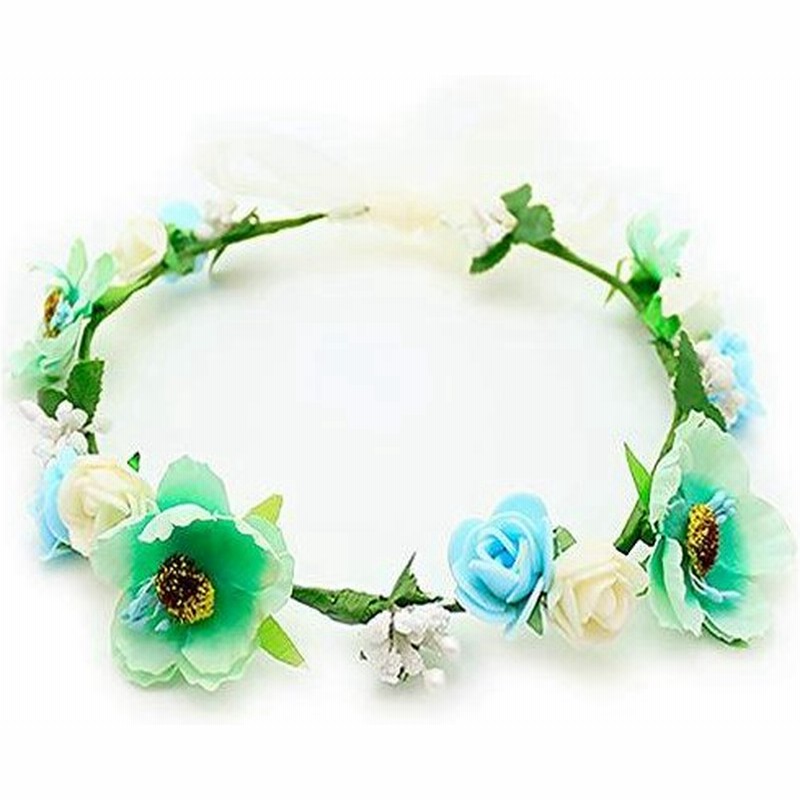 花かんむり 花冠 桜 花かんむり ブルー ヘッドドレス 髪飾り コサージュ ウエディング ドレス花冠 Fhkan019be 通販 Lineポイント最大get Lineショッピング