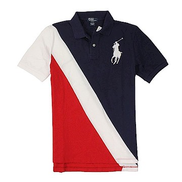 Ralph Lauren 短袖 POLO 素面 藍 0743