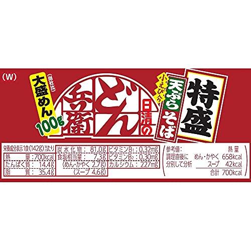 日清食品 どん兵衛 特盛天ぷらそば [西] 142g×12個