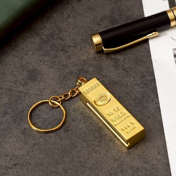【BRAVOMART HOME】金條造型鑰匙圈 打火機 萬次火柴 發財金 打火石 送禮首選 交換禮物 生日禮物情人節禮物