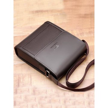 麥克袋鼠時尚真皮男包單肩包男士斜挎包包公文包男商務休閑小背包