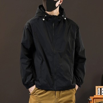 【 Heart:W 新職人】現+預 寬鬆連帽登山衝鋒衣外套(百搭/休閒/潮流/防風外套/連帽外套)