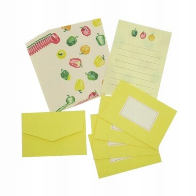 ミニ レターセット Vegenery おてがみセット パプリカ イノウエエリコ オリエンタルベリー ミニ便箋 ミニ封筒 かわいい 通販 Lineポイント最大get Lineショッピング