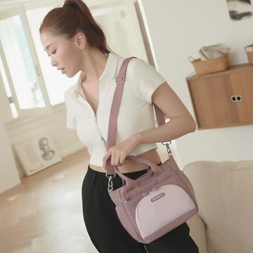 【金安德森】Mellow 撞色多用托特包-玫瑰粉