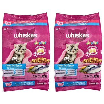 偉嘉 幼貓/懷孕母貓專用 乾飼料  小顆粒設計 眼睛保健 腦部發育 肌肉組織 骨骼牙齒 免疫系統  海洋魚類口味  1.1kg  2袋