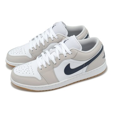 [ACS] Nike 休閒鞋 Air Jordan 1 Low 男鞋 米白 藍 AJ1 低筒 膠底 553558-146