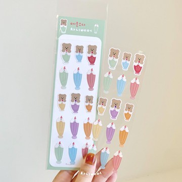 哈密瓜蘇打 Chanibear 印章貼紙