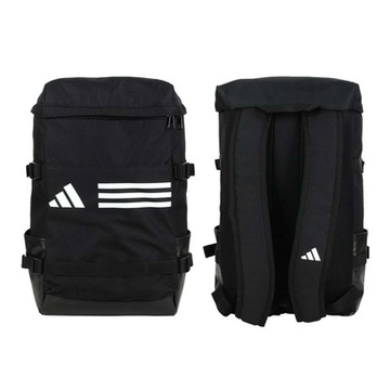 ADIDAS 大型後背包-雙肩包 肩背包 旅行包 24L 愛迪達 HT4751 黑白