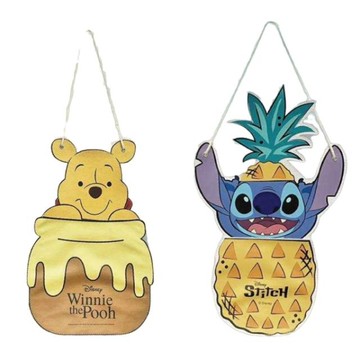 小禮堂 Disney 迪士尼 造型壁掛袋 維尼 史迪奇