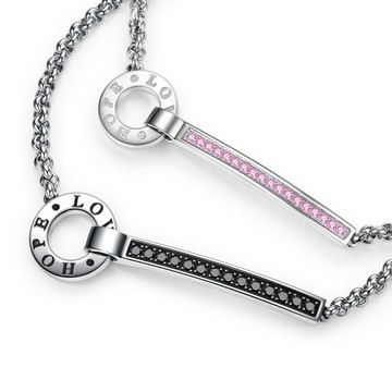 情侶手鍊・示愛之戀・情侶手鍊・客製刻字