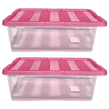 KEYWAY 聯府 常用收納盒 9L  顏色隨機  2個  393 x 267 x 126mm