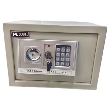 KEEPER SAFE BOX 家用密碼保險箱 內雙層 A4文件可放入  灰色