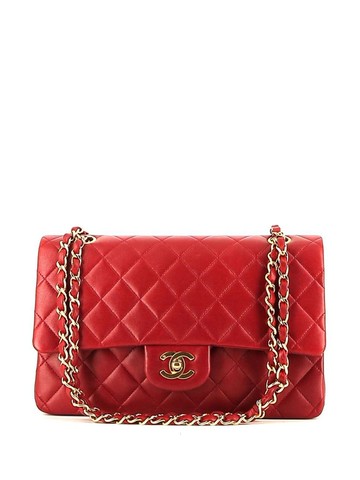 CHANEL Pre-Owned - 1991 Double Flap shoulder bag - women - Leather - One Size - Red