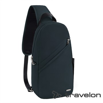 【Travelon美國防盜包】Classic 防盜斜背包 (TL-42887N深軍藍/斜背包/安心防盜包/出遊必備)