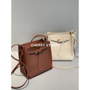 Bort.osoi澳洲新款包mini水桶包荔枝紋真皮單肩斜挎通勤小方包女