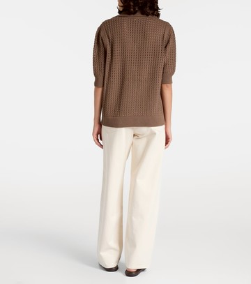 Varley Ellie open-knit cotton shirt