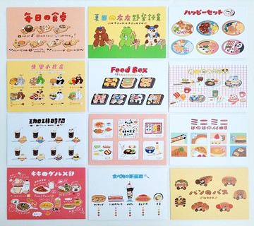 【12入一組】KIKI Food Box系列 / 明信片組