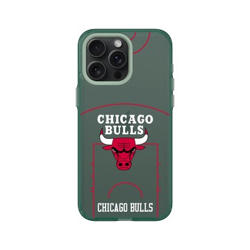 iPhone 15 Pro Max Clear 憂墨綠 - NBA - 球場系列-芝加哥公牛 Chicago Bulls - Court