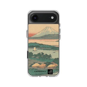 iPhone Air Clear Case（相機按鈕） 透明 - Van Gogh Museum - 川崎：鶴見川上的生麥村 - 歌川廣重