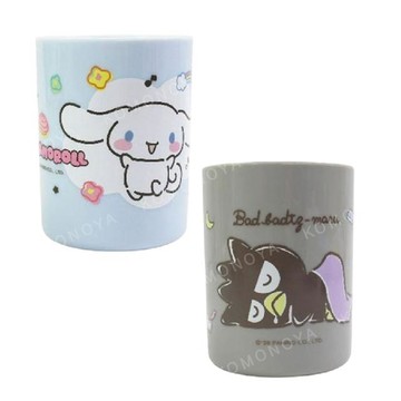 小禮堂 Sanrio 三麗鷗 單耳塑膠牙刷杯 280ml 大耳狗 酷企鵝