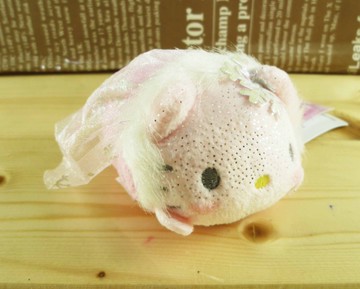 【震撼精品百貨】Hello Kitty 凱蒂貓~迷你絨毛玩偶/擺飾-粉雪