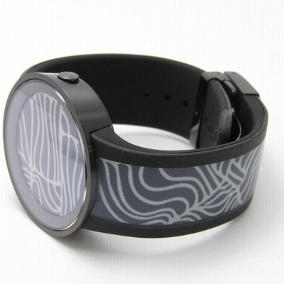 SONY FES Watch U FES-WA1 ブラック 電子ペーパー 腕時計 ソニー、電子ペーパー腕時計の進化版「FES Watch U」。スマホで