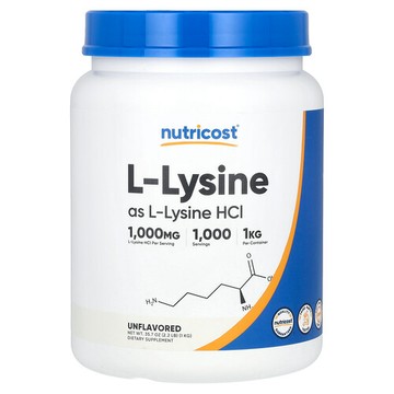 Nutricost, L-賴氨酸，原味，35.7 盎司（1 千克）
