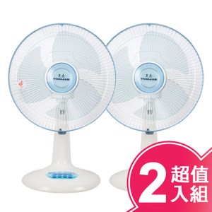 【東亮】12吋桌扇(顏色隨機)(二入組)TL-1203