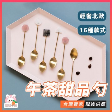 台灣現貨 🔥 INS風 攪拌勺 304不銹鋼餐具 甜品勺 咖啡勺 冰淇淋勺 小勺子 不鏽鋼長勺 下午茶組 婚禮小物