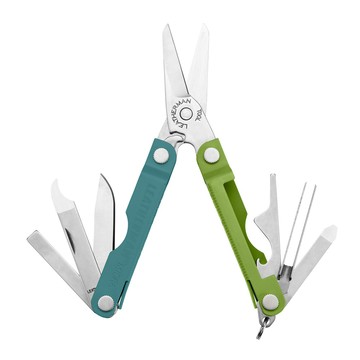 LEATHERMAN 特價品 NEW MICRA 藍綠色多功能工具剪(#833593)