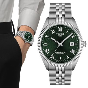 TISSOT天梭 官方授權 Ballade系列 天文台認證 機械腕錶 新年禮物 推薦 送禮 39mm/T1564081109300