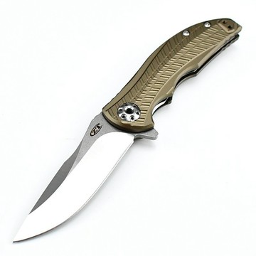 零誤差ZT0609折刀D2鋼高硬度折疊刀鈦閤金水果刀戶外刀具露營小刀