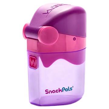 WOW Cup Snack Pals 魔法餅乾盒 6oz BPA Free PVC Free 適用年齡 18個月以上  紫色  1個