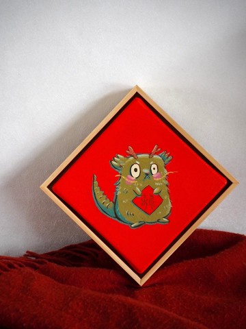 麻吉龍 原稿畫作 肌腱炎小姐