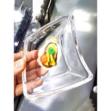 2025新款水晶玻璃碟精致小果盤水果盤異形輕奢高檔高級感高顏值
