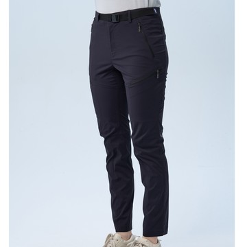 【WILDLAND荒野】女彈性潑水抗UV超機能長褲黑色