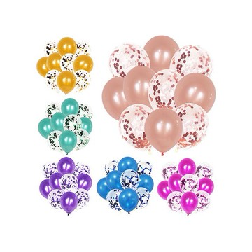 派對紙屑亮片透明氣球套組(10入) 款式可選